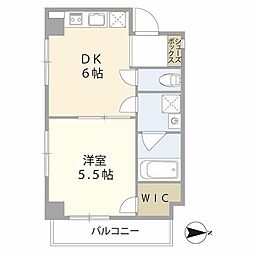 GLANZ 1DKの間取図画像