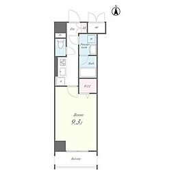 N'sパークレジデンス高田馬場 1Kの間取図画像