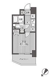 レジディア蒲田 1Kの間取図画像