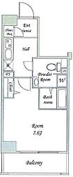 ラヴィリオ錦糸町ベルグレード 1Kの間取図画像
