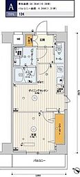 スカイコート渋谷神山町 1DKの間取図画像