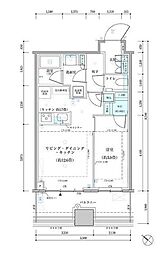 パークタワー勝どきサウス 1LDKの間取図画像