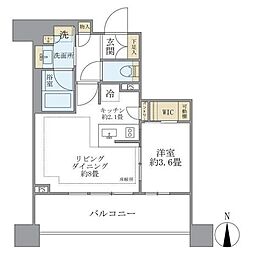 ブリリア三鷹禅林寺通り 1LDKの間取図画像