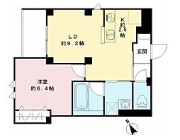 ジェム西新宿(ZEH) 1LDKの間取図画像