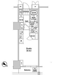 COMFORIA蒲田 ワンルームの間取図画像