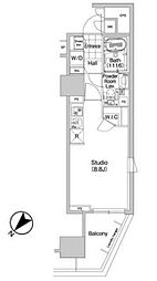 COMFORIA蒲田 ワンルームの間取図画像