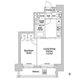 コンフォリア三田EAST 1LDKの間取図画像