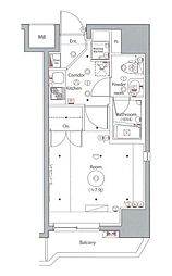 セジョリ上野 1Kの間取図画像