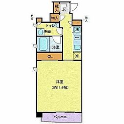 ニューシティアパートメンツ亀戸 1Kの間取図画像
