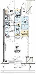 パレステュディオ新御徒町 1Kの間取図画像