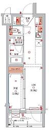 ハーモニーレジデンス東京八広ザスカイ 1LDKの間取図画像