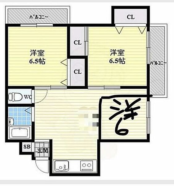 レックスマンション 601｜東京都新宿区大久保１丁目(賃貸マンション3LDK・6階・52.89㎡)の写真 その2