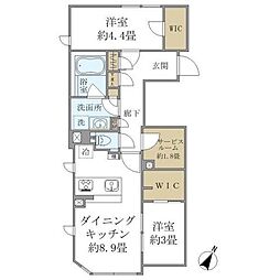 コンポジット高輪 1階2SDKの間取り