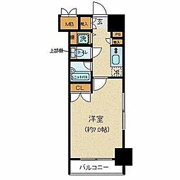 パレステュディオ神田神保町 6階1Kの間取り