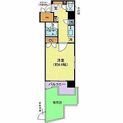 パレステュディオ三田 1階1Kの間取り