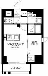 グランジット千代田水道橋 7階1LDKの間取り