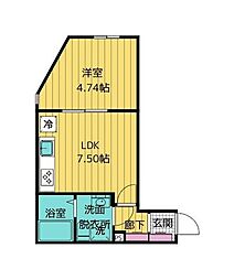 間取図画像 1LDK