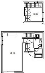 バークレーン恵比寿 1階1LDKの間取り