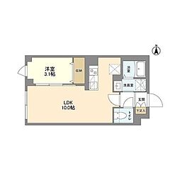 ウェルスクエア笹塚2 4階1LDKの間取り