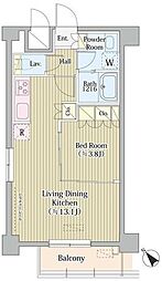 アヴォルトフェリーチェ蒲田サウス 4階1LDKの間取り