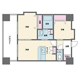 HF西新宿レジデンスウエスト 11階1SLDKの間取り