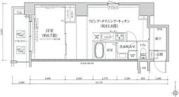 アイルグランデ浅草 11階1LDKの間取り