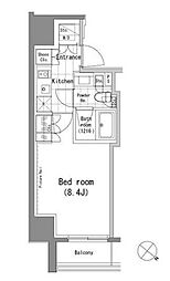 パークハビオ青山 903 9階1Kの間取り