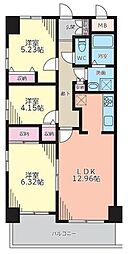 コンポステラ飯塚 902 9階3LDKの間取り