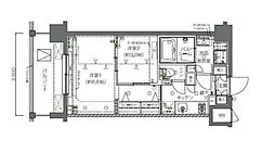 ズーム新宿西落合 5階2Kの間取り