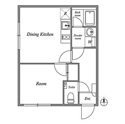 HJPLACE神楽坂 1DKの間取図画像