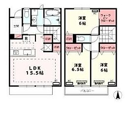 コモレビ大蔵 1階3LDKの間取り