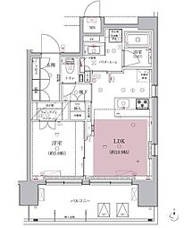 クレイシア森下 505 5階1LDKの間取り