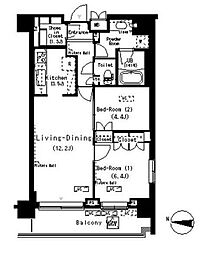 間取図画像 2LDK
