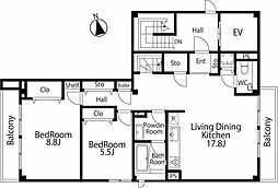 間取図画像 2LDK