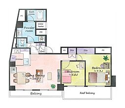 間取図画像 2LDK