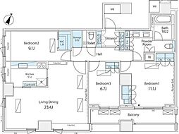 間取図画像 3LDK