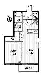 間取図画像 1LDK