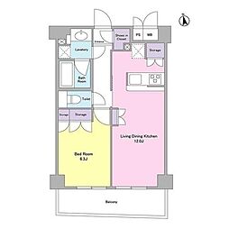 間取図画像 1LDK