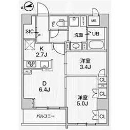 中野区上高田2丁目マンション 1SLDKの間取図画像