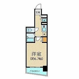 プレサンス新宿御苑前アルティメット 1Kの間取図画像