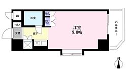 オリエンタル千駄ヶ谷 ワンルームの間取図画像