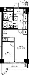 シャンボール大森 1LDKの間取図画像