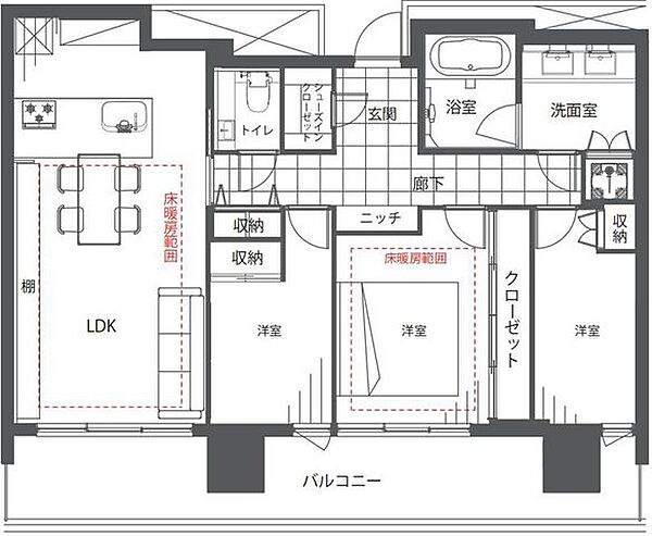 間取りを拡大表示