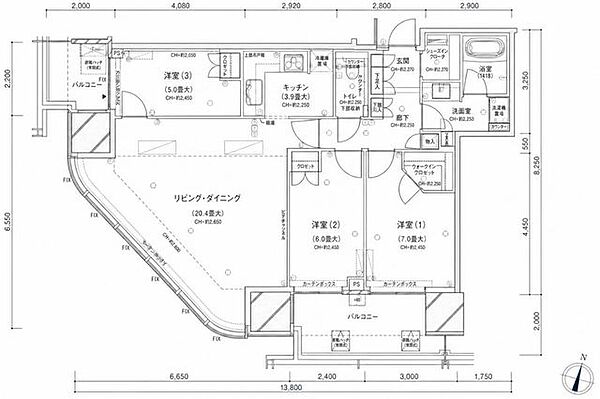 間取りを拡大表示