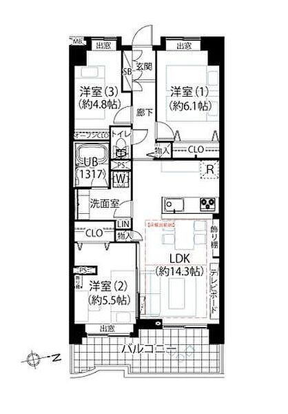 間取りを拡大表示