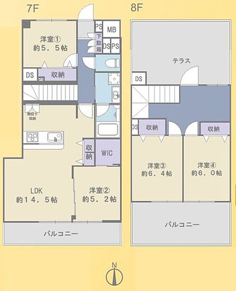 間取りを拡大表示