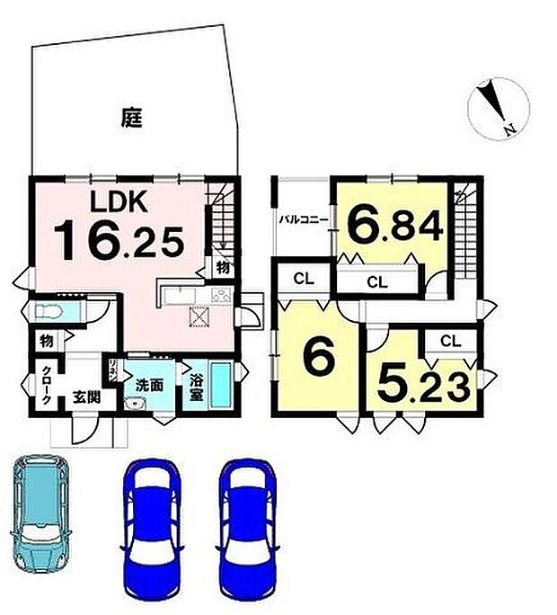 【2019年築・並列駐車3台可！】JR手原駅まで徒歩12分　南西側建物なし　スーパーまで徒歩7分