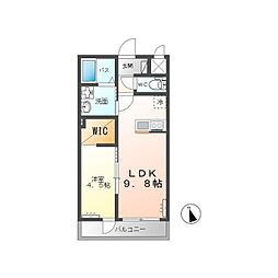 サンライズアイズ 1LDKの間取図画像