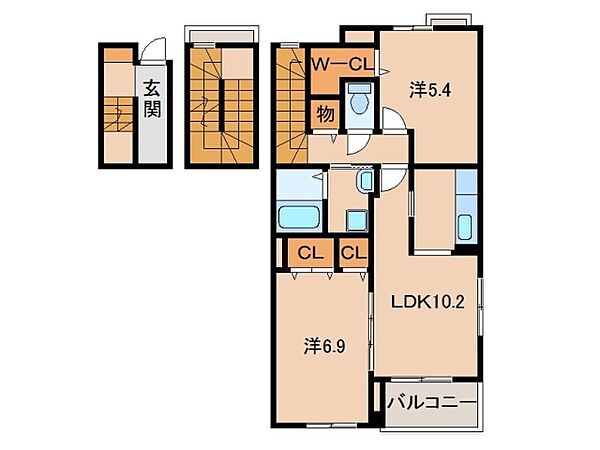 同じ建物の物件間取り写真 - ID:230028875384