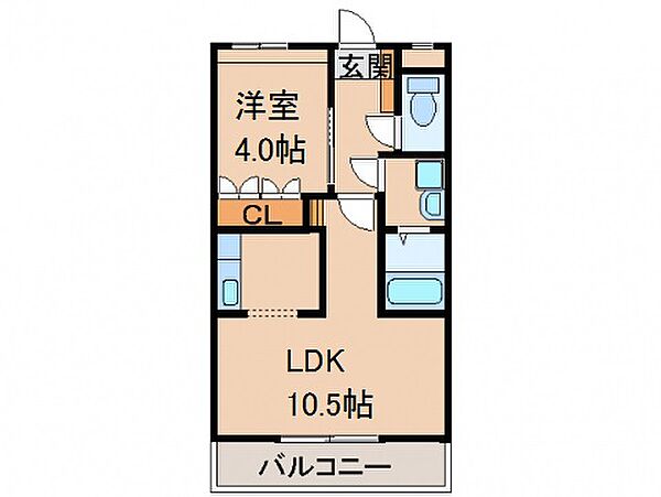 和歌山県和歌山市北島(賃貸マンション1LDK・3階・36.00㎡)の写真 その2